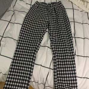 urban outfitters gingham flare pants